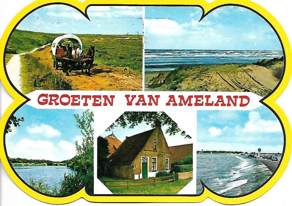 Ameland- -5-luik., Verzenden, 1980 tot heden, Gelopen, Waddeneilanden