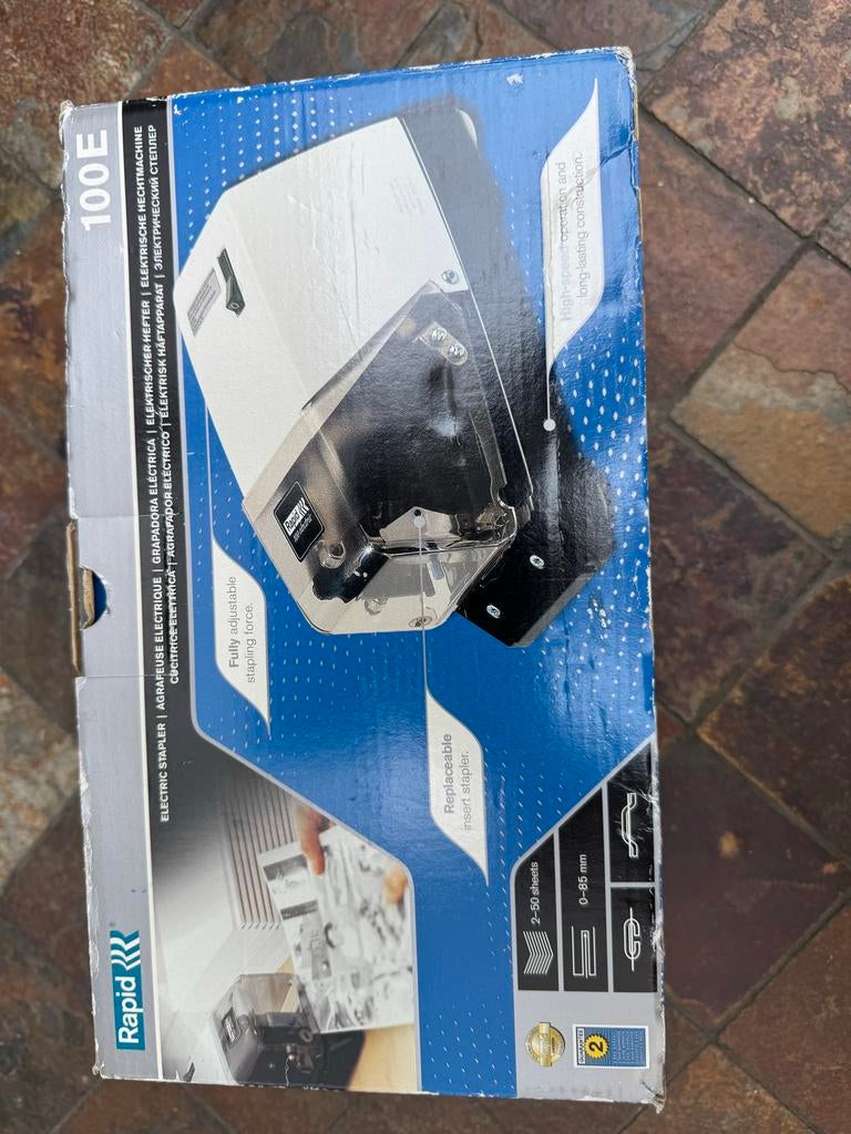 Rapid 100E Elektrische Nietmachine - Nieuw in doos, Diversen, Ophalen of Verzenden, Nieuw