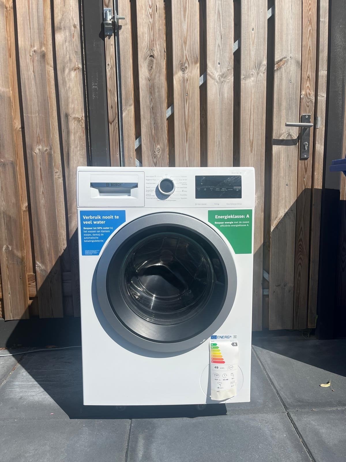 Bosch Serie 4 Wasmachine - Energieklasse A, 9 kg, 1200 tot 1600 toeren, 8 tot 10 kg, Ophalen of Verzenden, Zo goed als nieuw