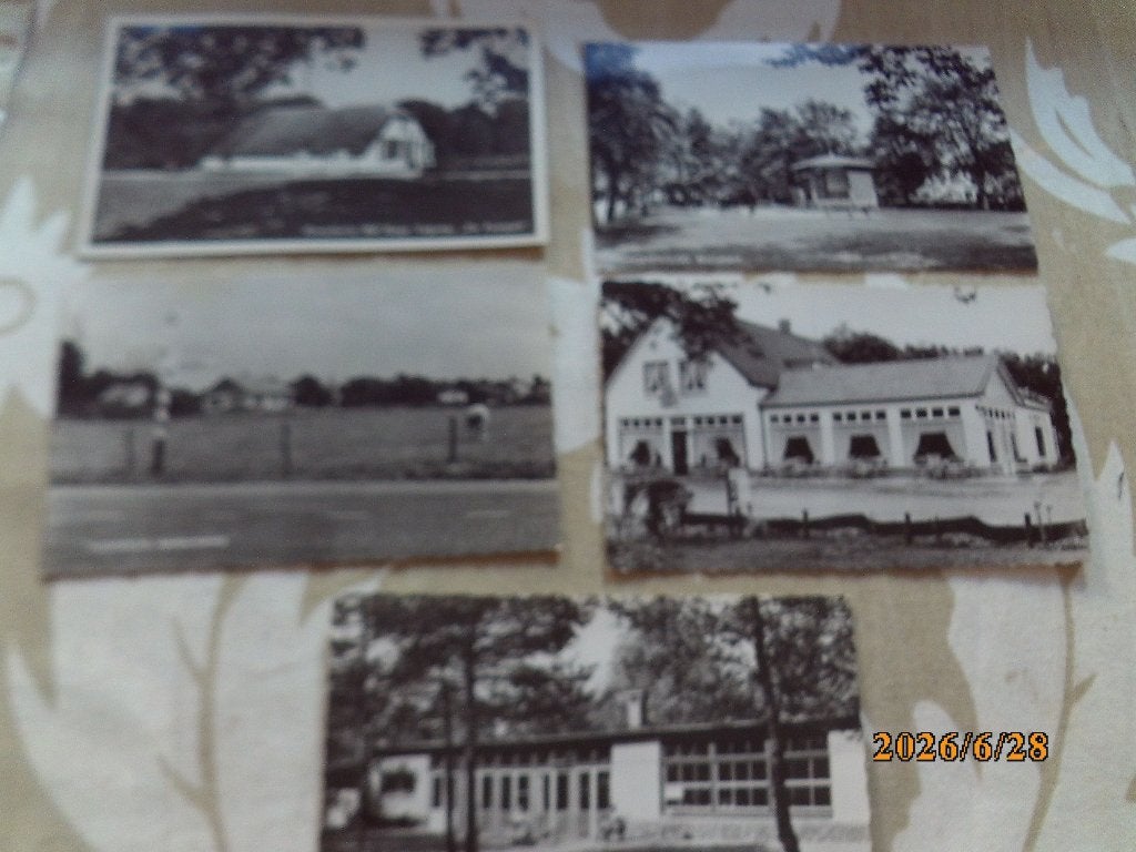 Hoenderloo 5xDe Pampelt Tent Apeldoornseweg Zevensprong 1951, Ophalen of Verzenden, 1940 tot 1960, Gelopen, Gelderland