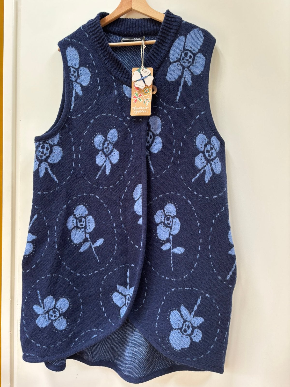 Nieuw vest/gilet Marabel, blauw, Gudrun Sjoden, maat M, Ophalen of Verzenden, Nieuw, Maat 38/40 (M), Blauw