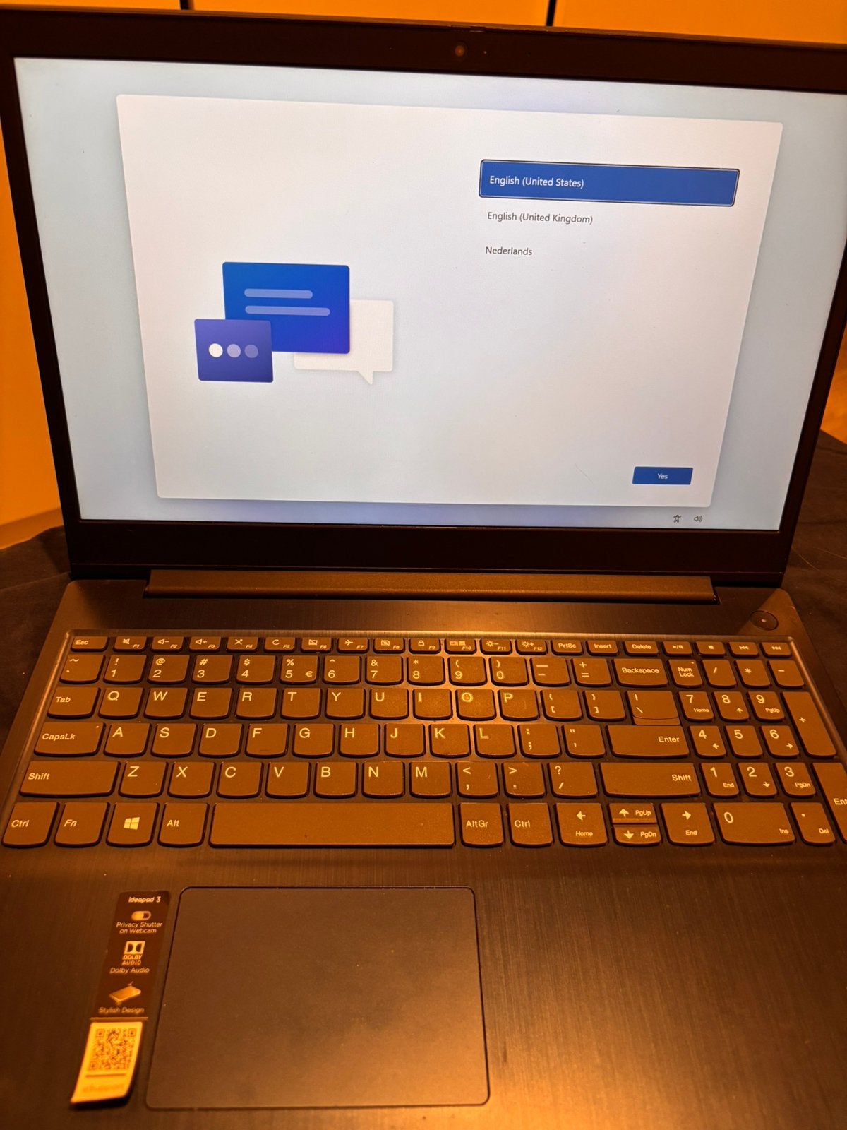 Lenovo laptop, Computers en Software, 15 inch, 8 GB, Ophalen of Verzenden, Zo goed als nieuw