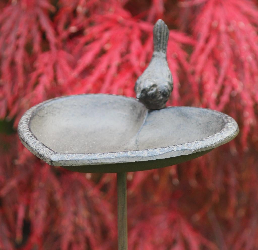 Vogelschaal Hart op steker, tuinsteker voederschaal, Robanjer, Nieuw, Ophalen of Verzenden, Harmelen