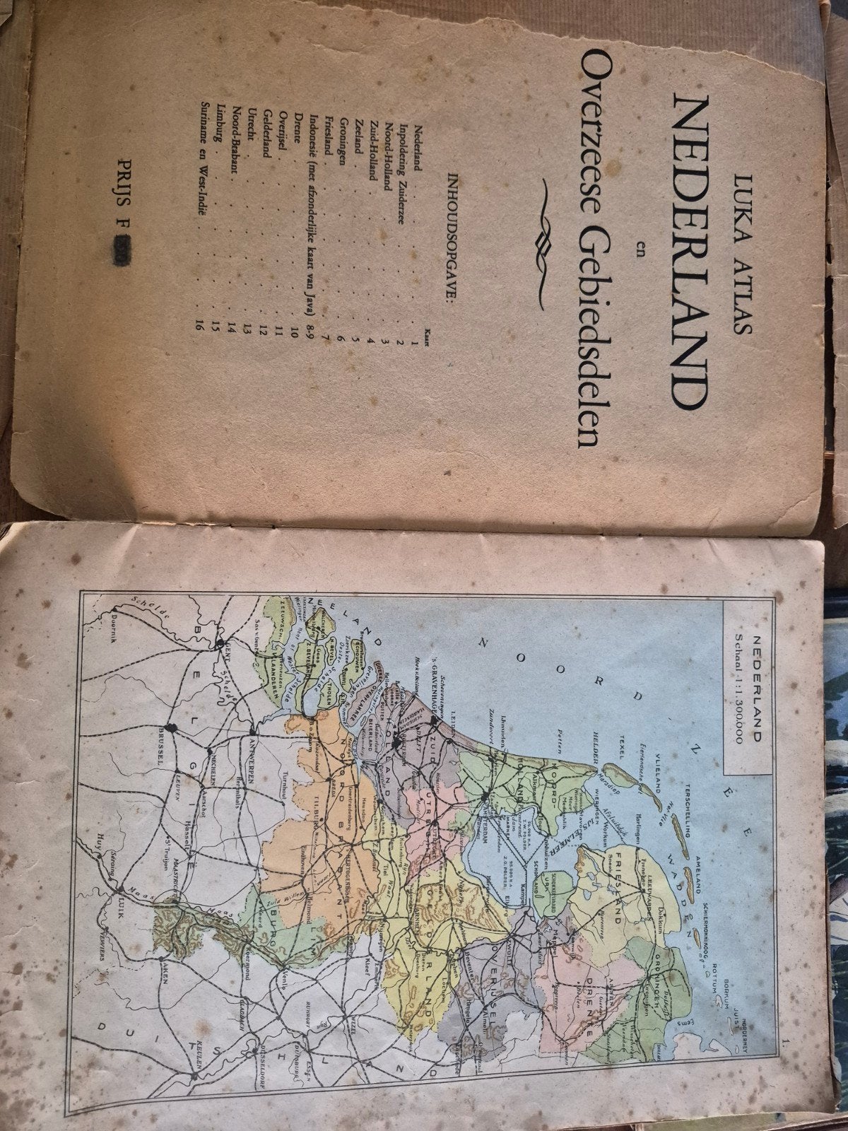 Luka Atlas Nederland en Overzeese Gebiedsdelen eind jaren 20, Ophalen