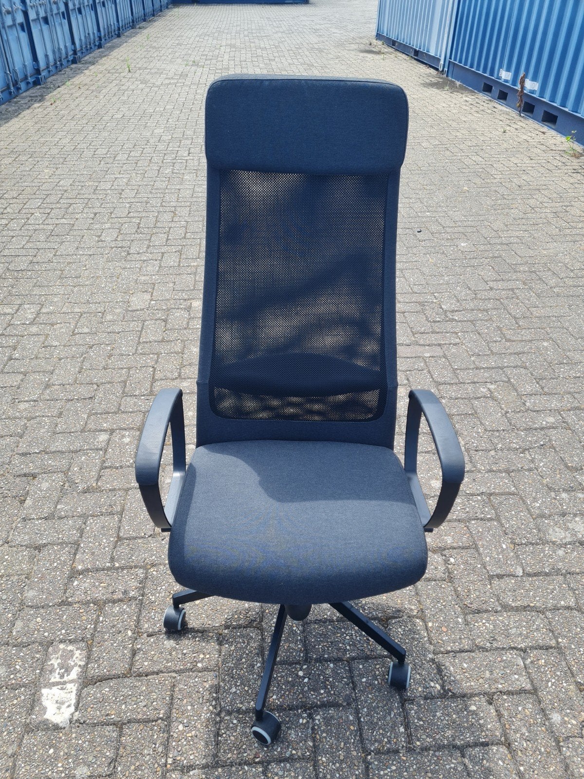 Comfortabele Bureaustoel - Donkergrijs met Mesh Rugleuning, Ophalen, Nieuw