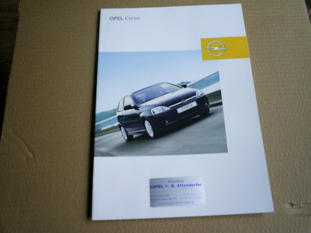 Opel Corsa 2002 / 2003 48 pag. Duits, Verzenden, Zo goed als nieuw, Opel