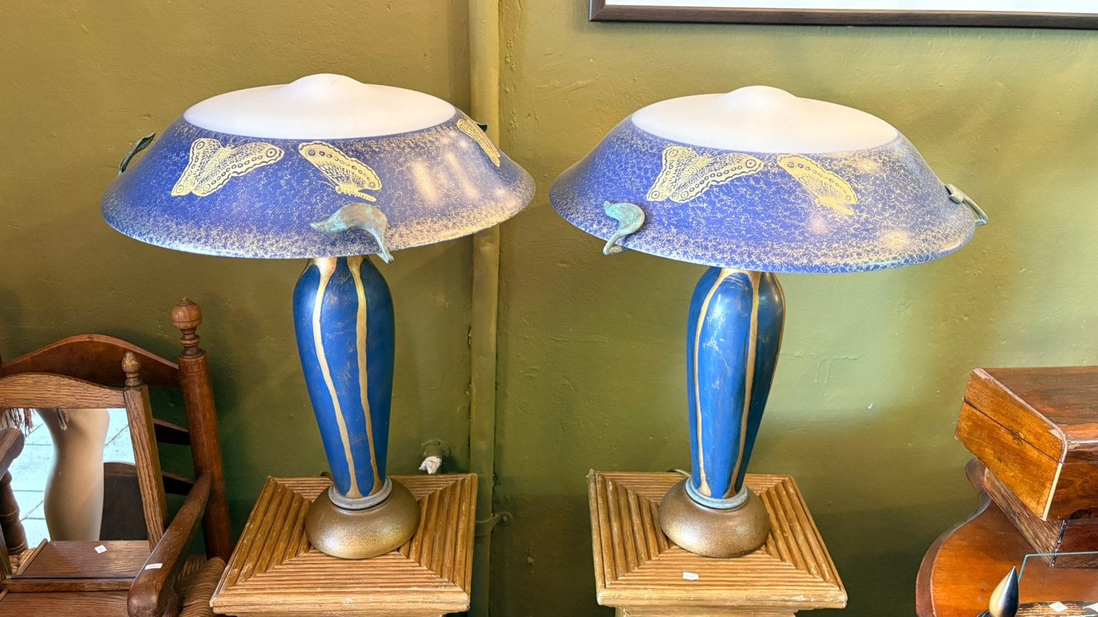 Art deco tafellampen, Art deco, G, B, Ophalen of Verzenden