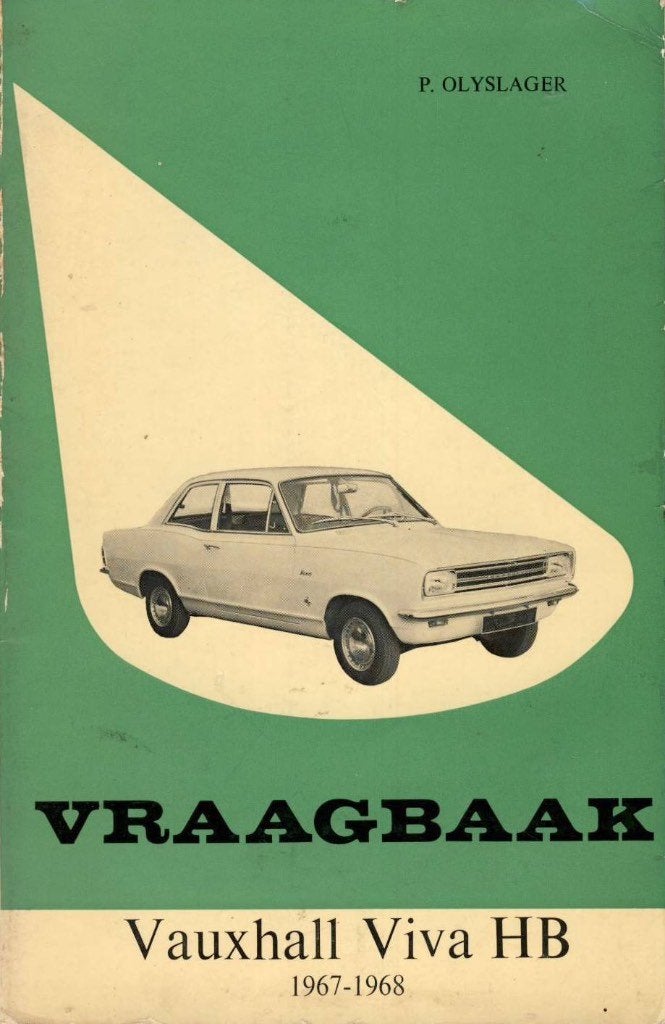 Vraagbaak Vauxhall Viva HB - 1967-1968 - P. Olyslager, Auto diversen, Ophalen of Verzenden