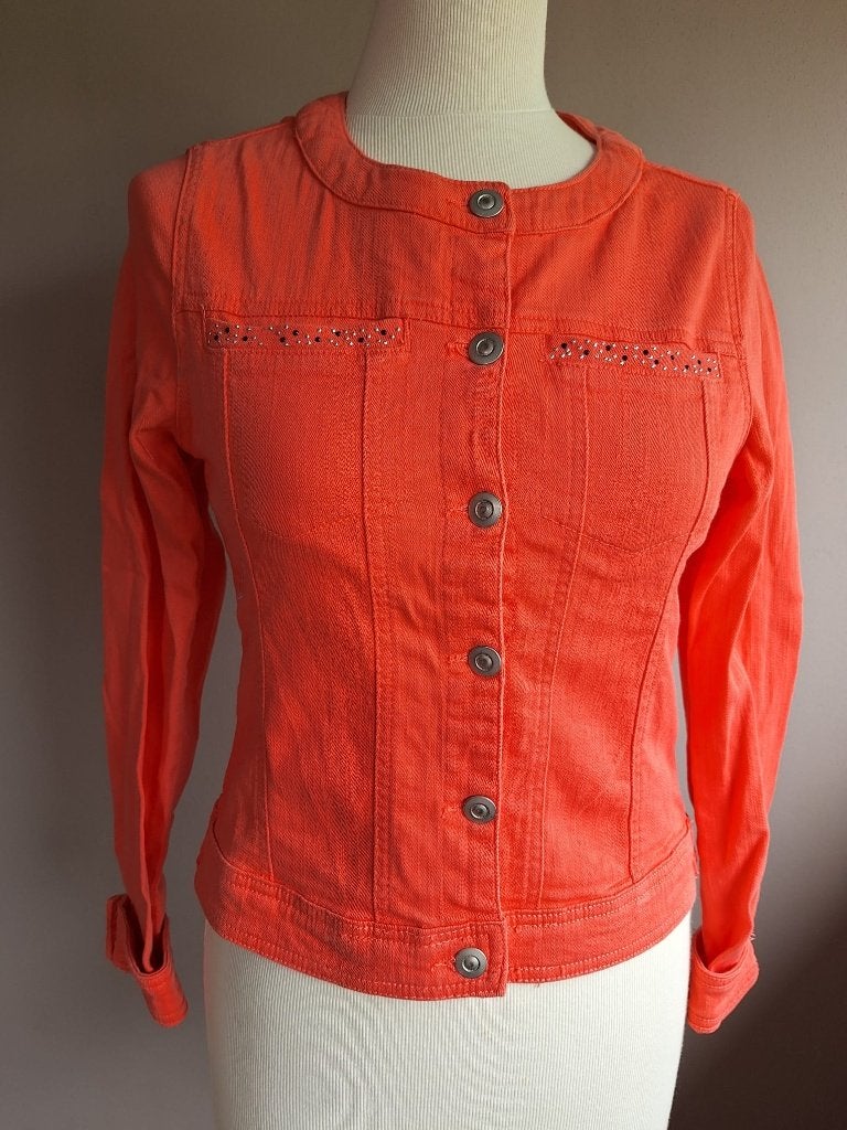 Nieuw koraal stretch jasje van Dotts, maat S/36, Overige kleuren, Dotts, Nieuw, Ophalen of Verzenden