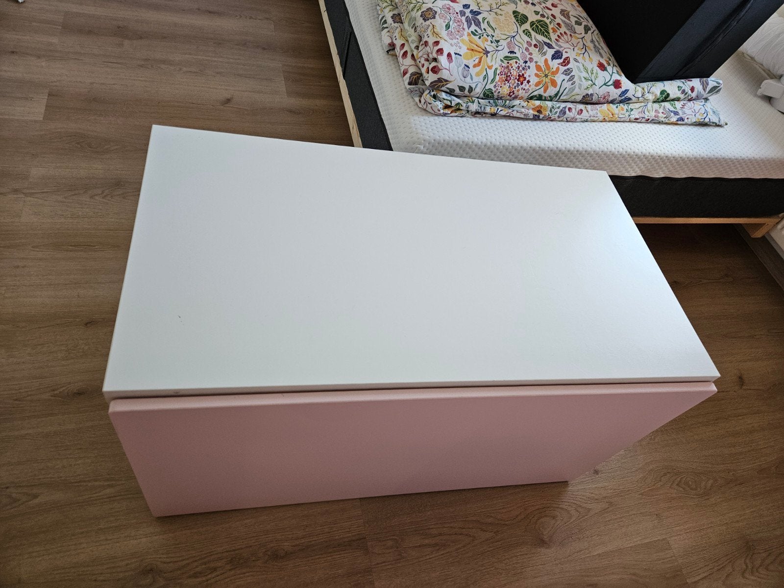 Ikea speelgoedkist met lade roze, Ophalen, Gebruikt, 50 tot 100 cm, 75 tot 100 cm