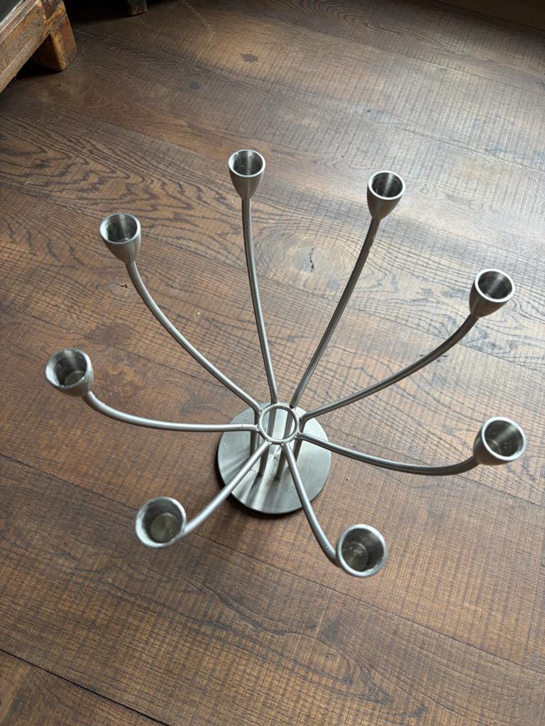 8 armige design kandelaar, Huis en Inrichting, Woonaccessoires | Kandelaars en Kaarsen, 25 tot 50 cm, Ophalen of Verzenden, Zo goed als nieuw