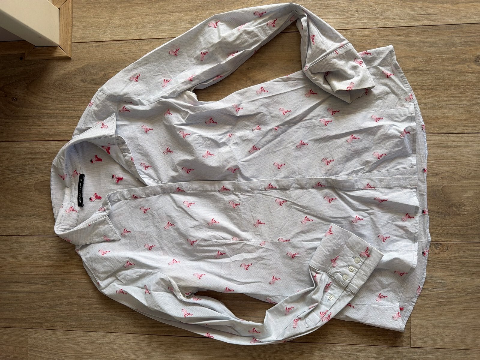Espresso blouse, maat M met flamingo print, Kleding | Dames, Blouses en Tunieken, Ophalen of Verzenden, Zo goed als nieuw, Maat 38/40 (M)