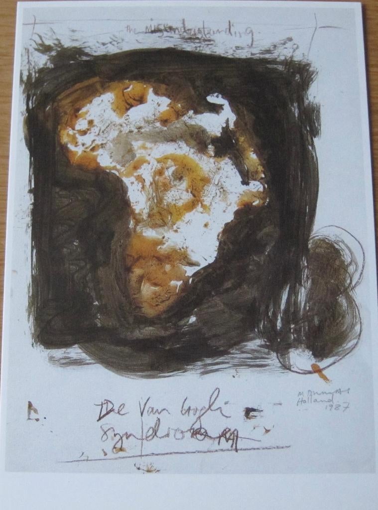 Marlène Dumas - Het van Gogh syndroom - 1987, Verzenden, 1980 tot heden, Ongelopen, Overige thema's