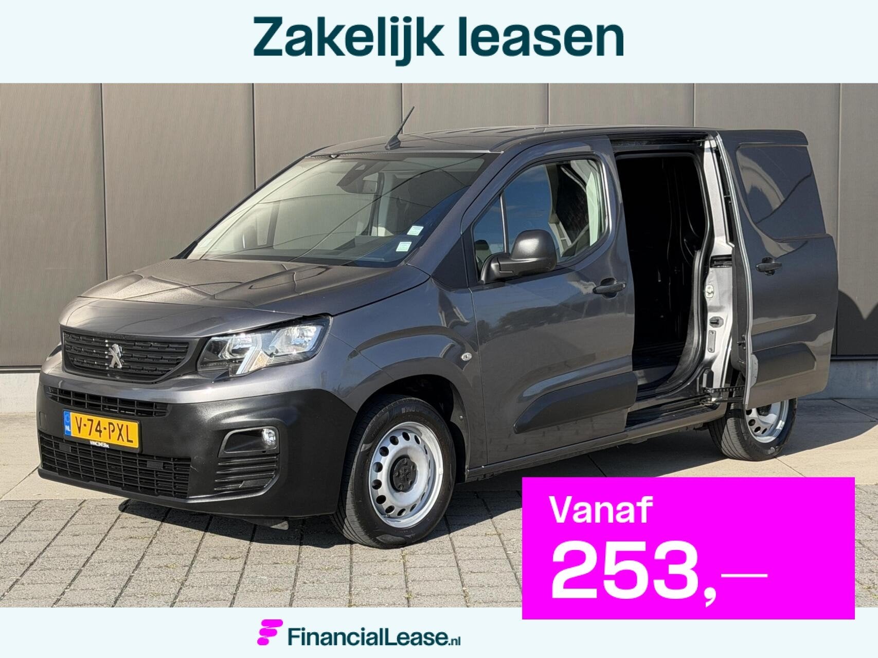 Peugeot Partner 1.5 BlueHDI 130PK Automaat Carplay 2x Schuif, Stof, Gebruikt, 4 cilinders, Navigatiesysteem
