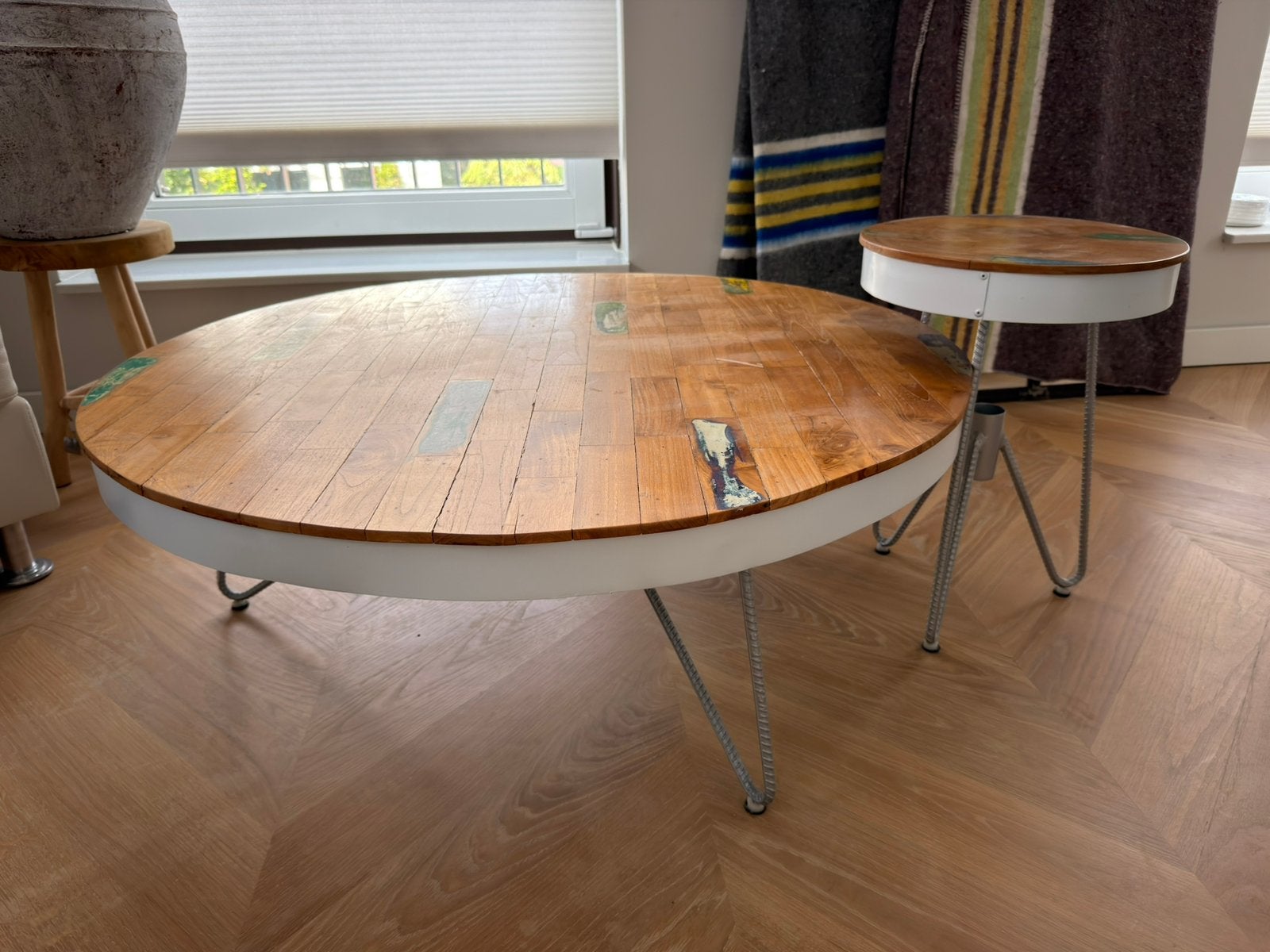 D-Bodhi koffietafel set rond, Rond, 75 cm of meer, Hout, Ophalen