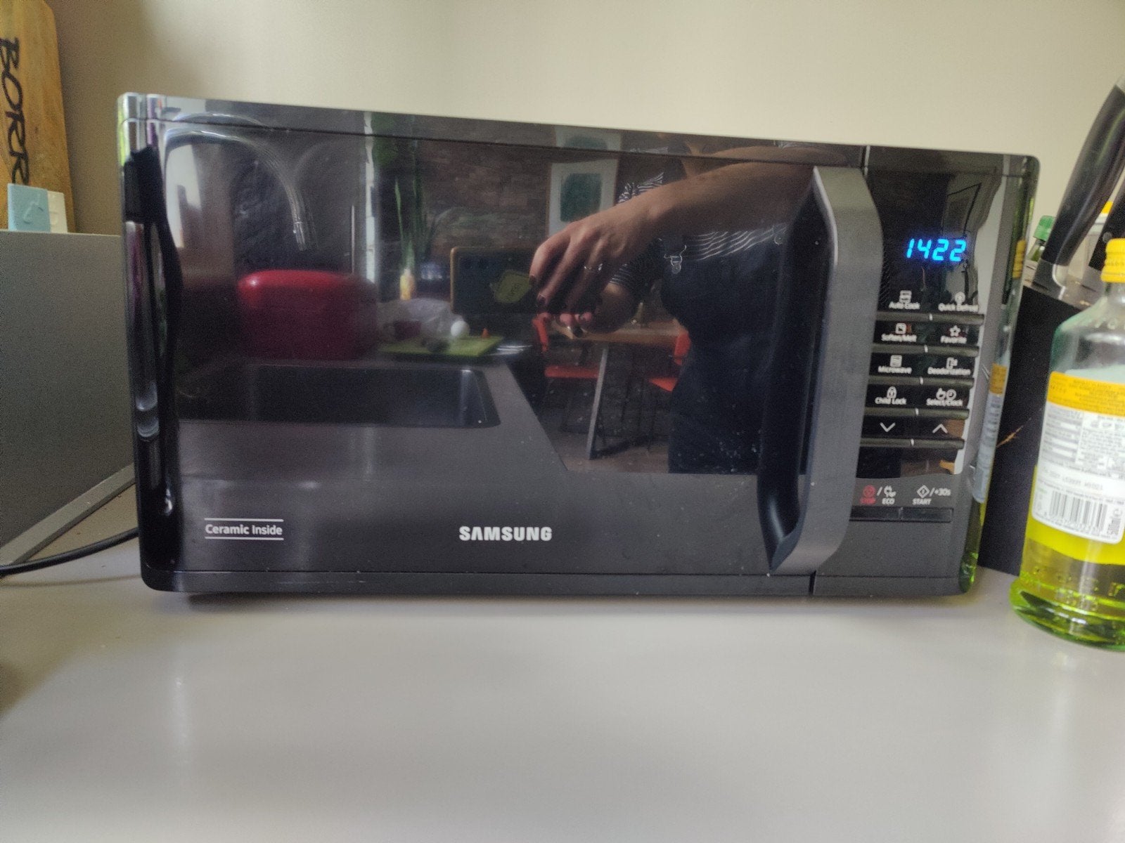 Samsung MS23K3513AK/EN Solo Magnetron - ZGAN, Ophalen, Minder dan 45 cm, Draaiplateau, Vrijstaand