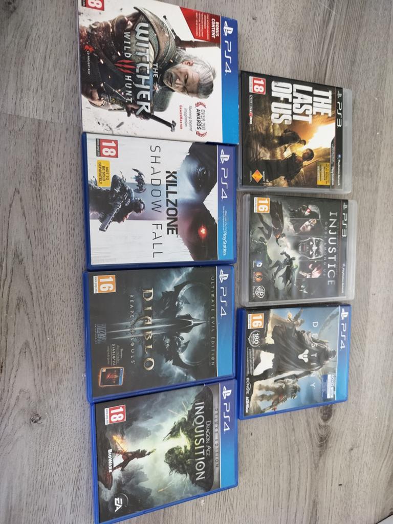 PS3 & PS4 Games: The Witcher, Killzone, Diablo, Dragon Age, Online, Gebruikt, Vanaf 18 jaar, 1 speler