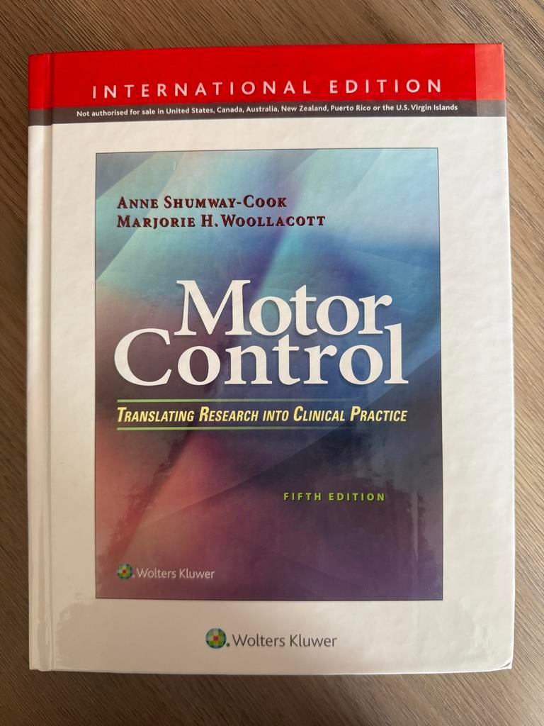 Motor Control: Translating Research into Clinical Practice, Boeken, Ophalen of Verzenden, Beta, Zo goed als nieuw, HBO