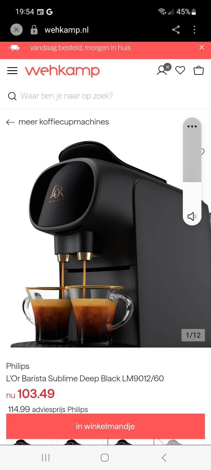 Foto 6 van Philips L'OR Barista Sublime Midnight Blue LM9012/40