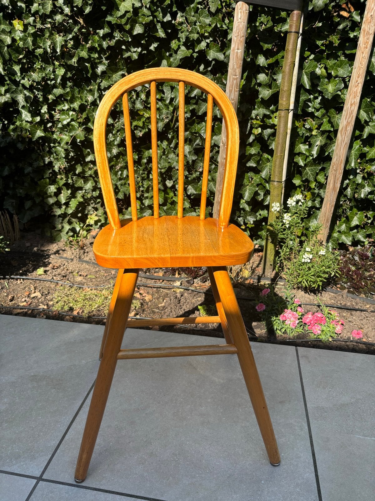 houten kleuterstoeltje, Huis en Inrichting, Ophalen, Gebruikt, Bruin, Eén