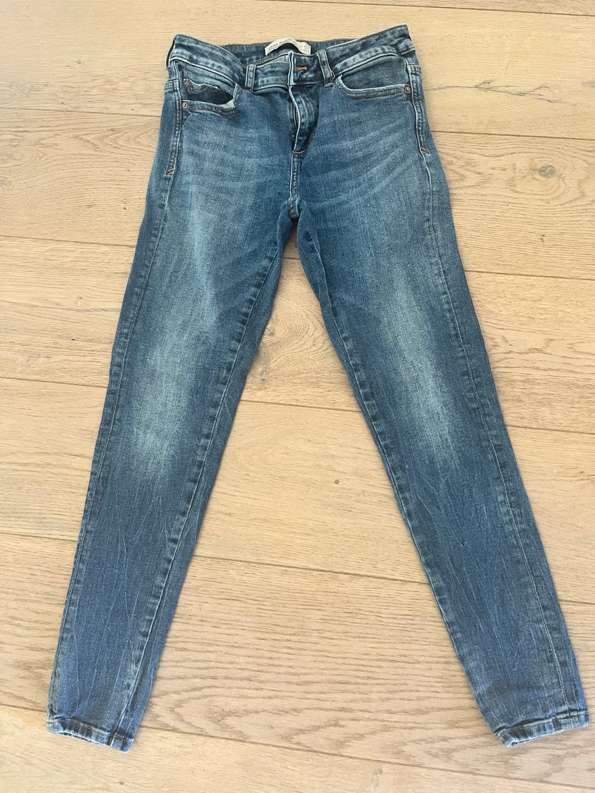 Zara Basic Z1975 Denim Jeans - Maat W28/36, Kleding | Dames, Ophalen of Verzenden, Zo goed als nieuw, Blauw, W28 - W29 (confectie 36)