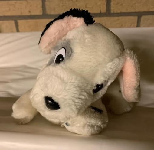 Dalmatier knuffel, hondenknuffel, Ophalen of Verzenden, Zo goed als nieuw, Wit, Hond