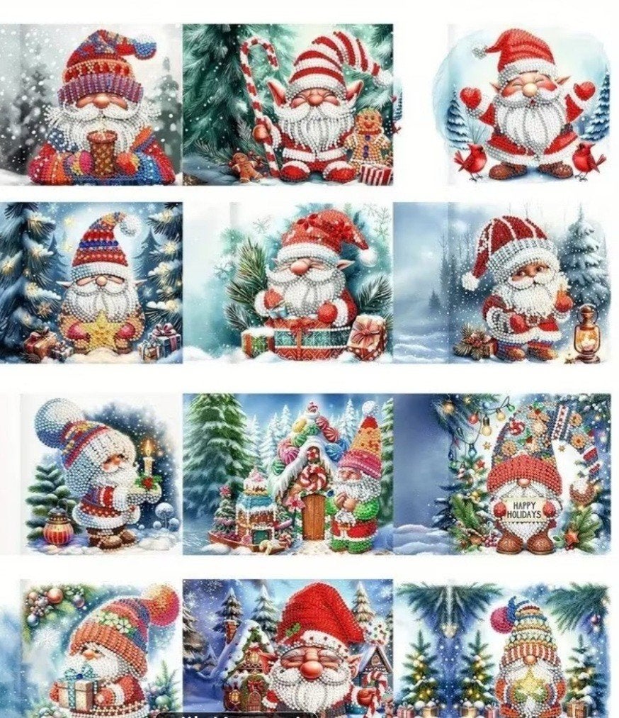 Diamond painting kerstkaarten, Ophalen of Verzenden, Nieuw, Kerst, Overige typen