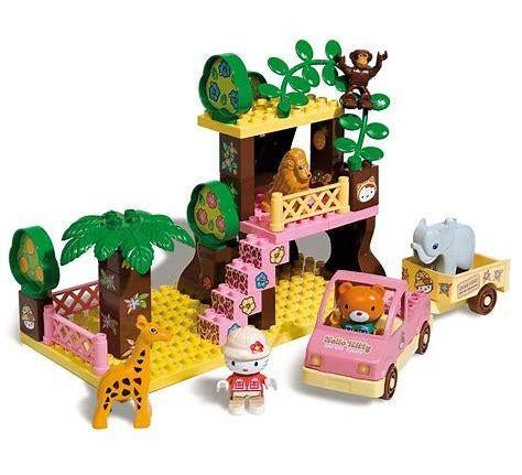 Hello Kitty Lego  safari boomhut 8655, Ophalen of Verzenden, Zo goed als nieuw, Complete set, Duplo