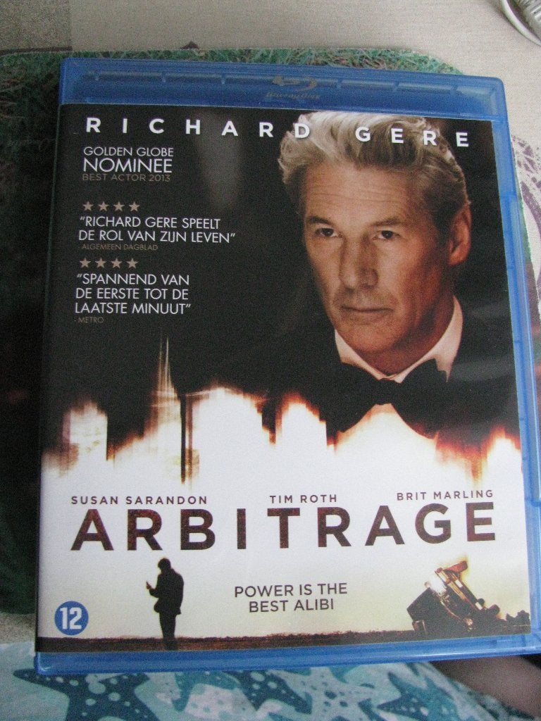 Arbitrage Blu-ray - Richard Gere Thriller, Nederlands, Film, Ophalen of Verzenden, Zo goed als nieuw