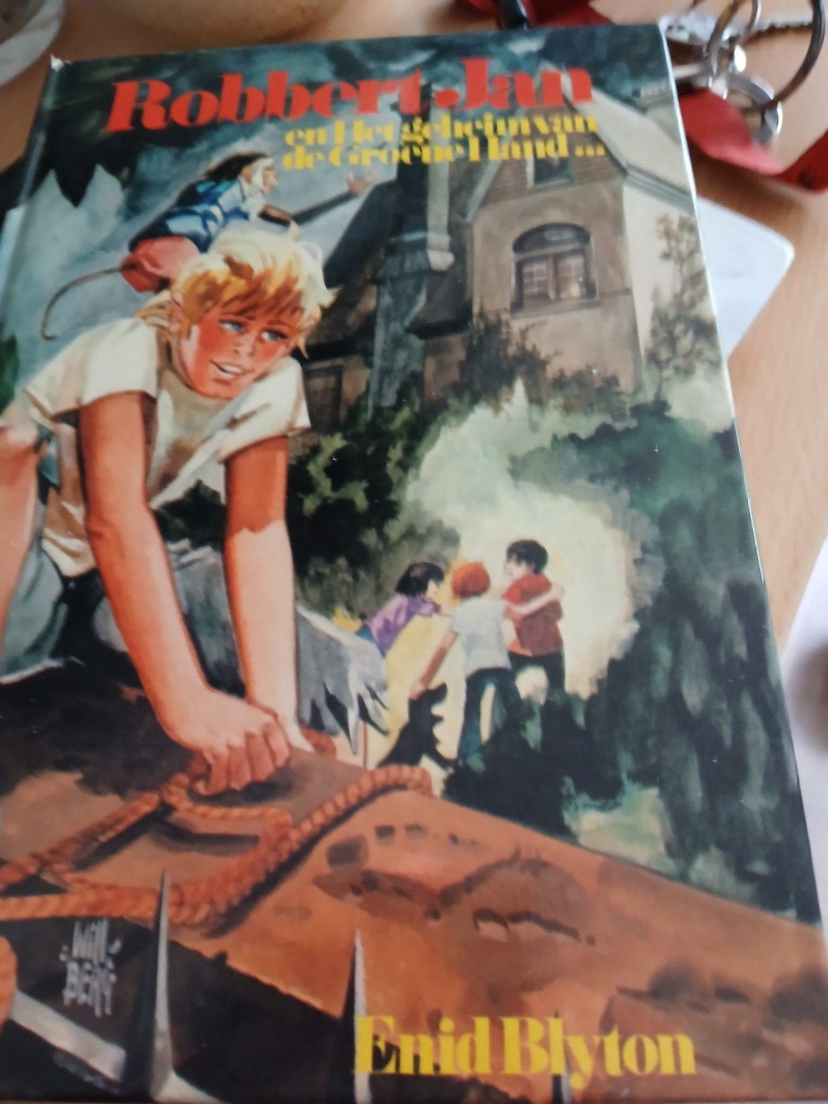 Robbert Jan en het geheim van de Groene Hand -boek, Ophalen of Verzenden, Gelezen, Enid Blyton, Fictie