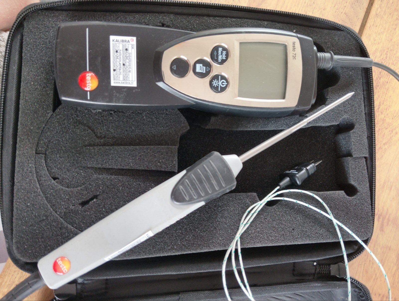 Testo 720 Temperatuurmeter met insteekvoeler, Ophalen of Verzenden, Gebruikt