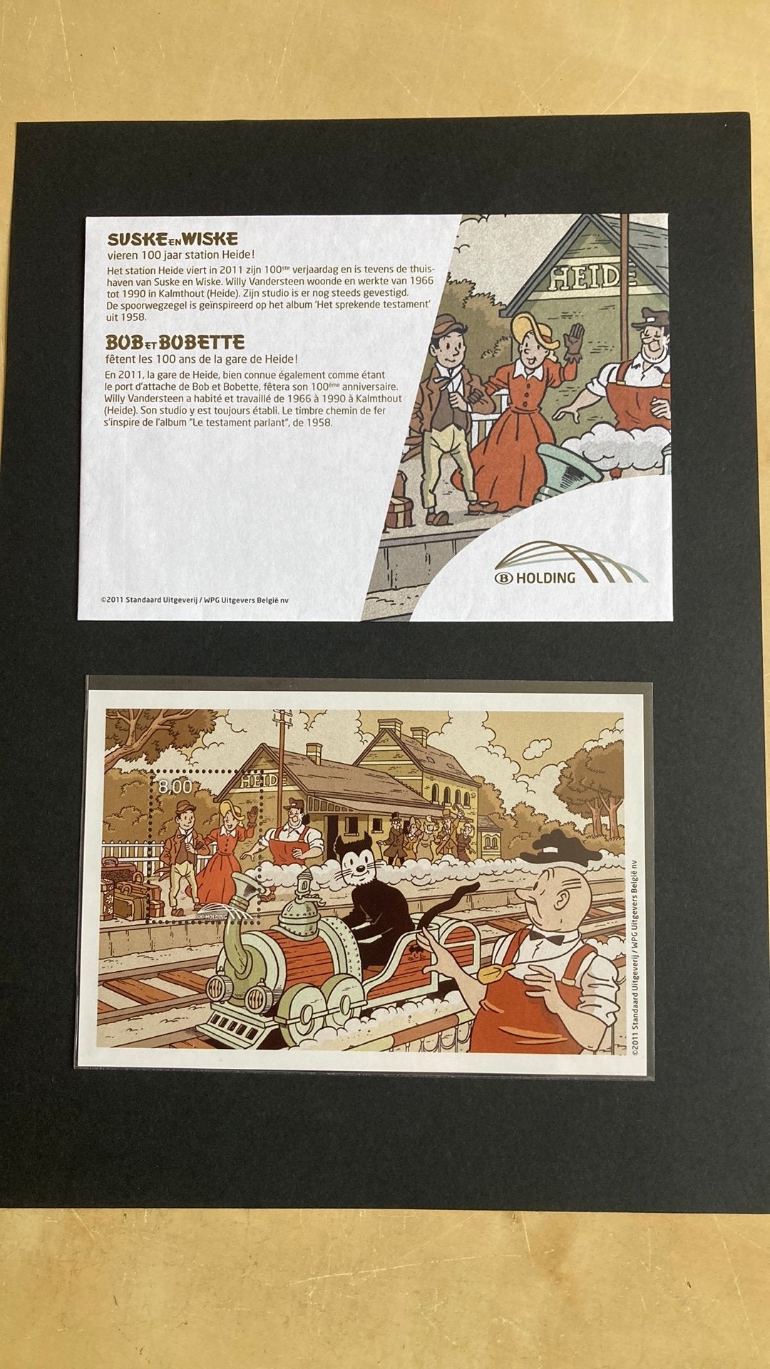 Belfius spoorwegblok 20 Suske en Wiske post fris/1550 A, Ophalen of Verzenden