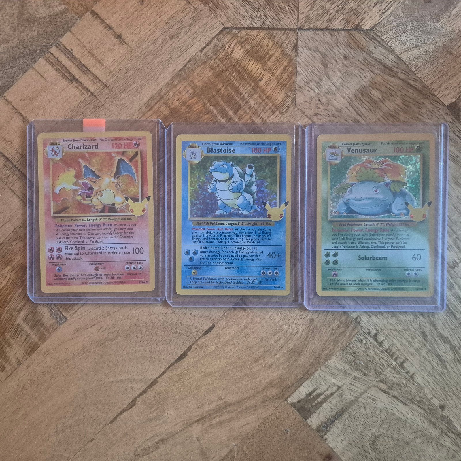 Celebrations Charizard, Blastoise en Venusaur, Hobby en Vrije tijd, Verzamelkaartspellen | Pokémon, Ophalen, Zo goed als nieuw