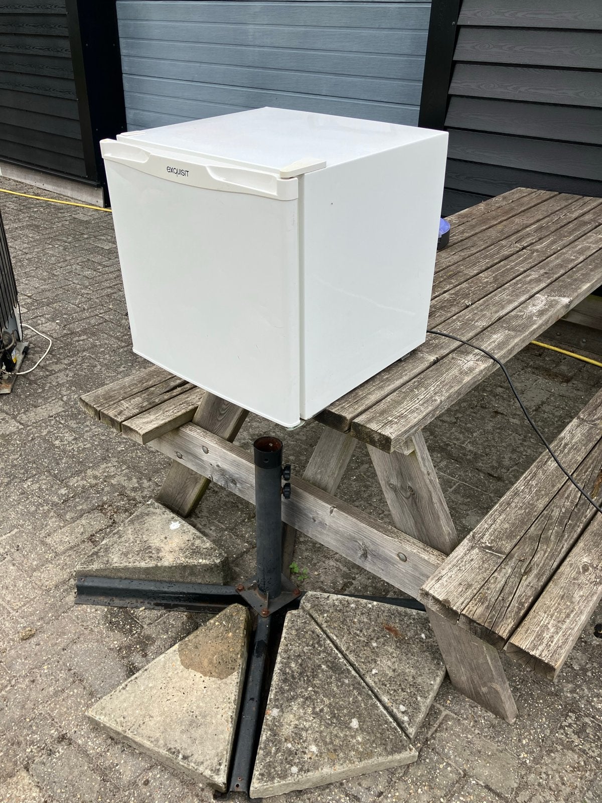 Compacte Exquisit mini koelkast met vriesvak camping, Ophalen, Gebruikt, Minder dan 75 liter, Met vriesvak