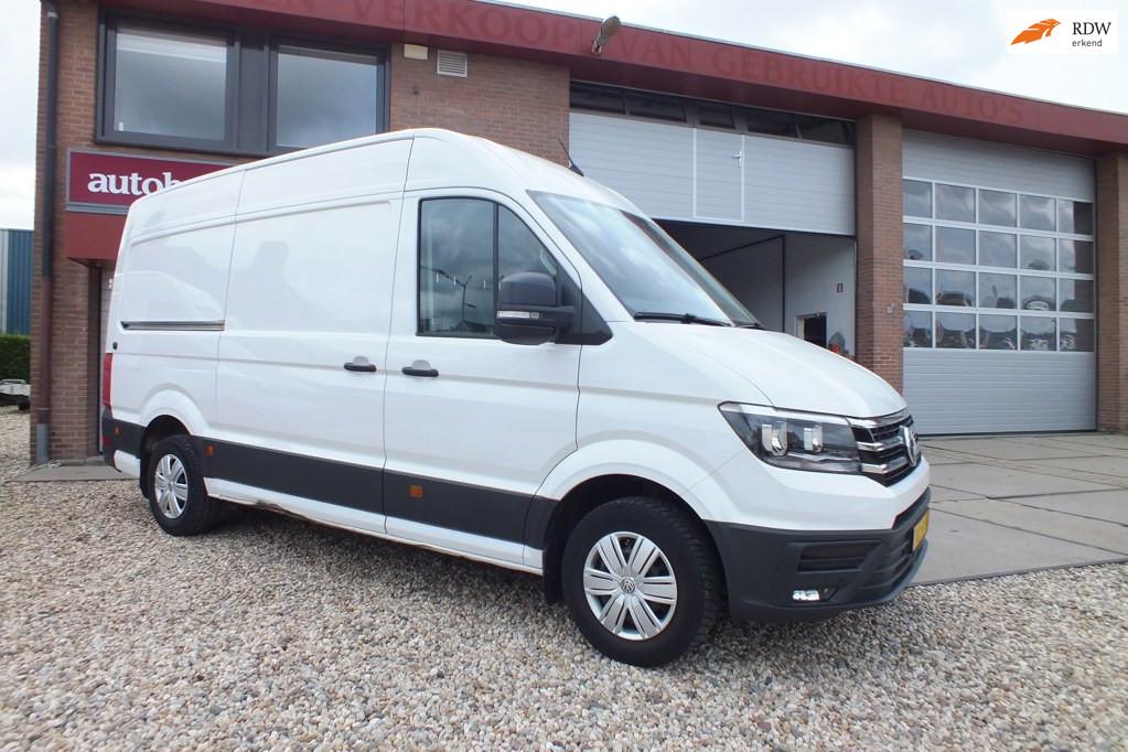 Volkswagen Crafter 35 2.0 TDI L3H2 Highline Laadklep Aut., Auto's, Stof, Gebruikt, Euro 6, 4 cilinders