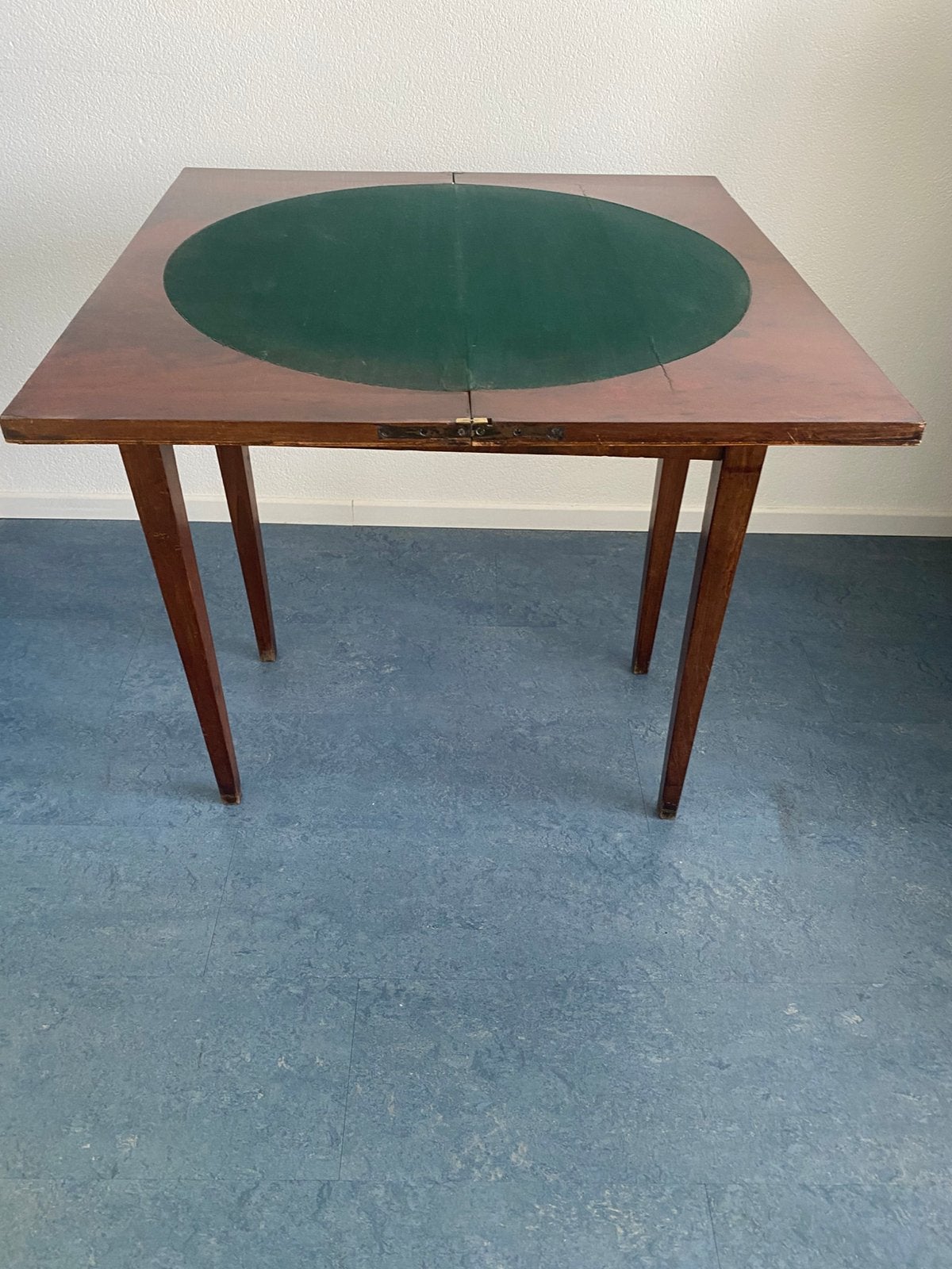 Kaarttafel antieke speeltafel bridge, Huis en Inrichting, Bureaus, Ophalen, Overige typen, Gebruikt, Hout