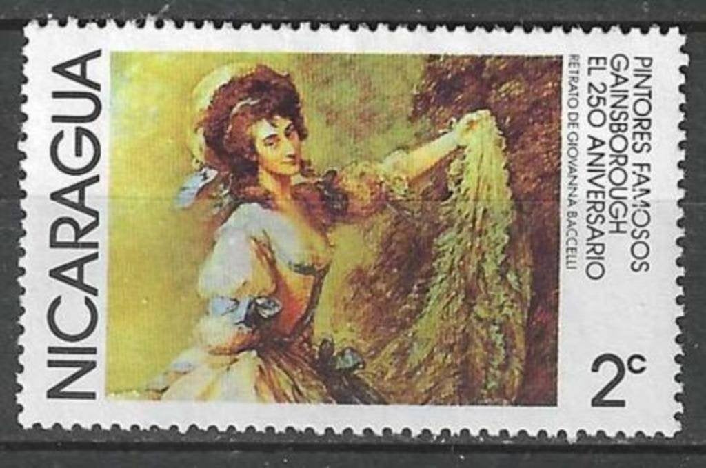 Nicaragua 1978 - Yvert 1086 - Beroemde schilders (ZG), Verzenden, Postfris, Midden-Amerika