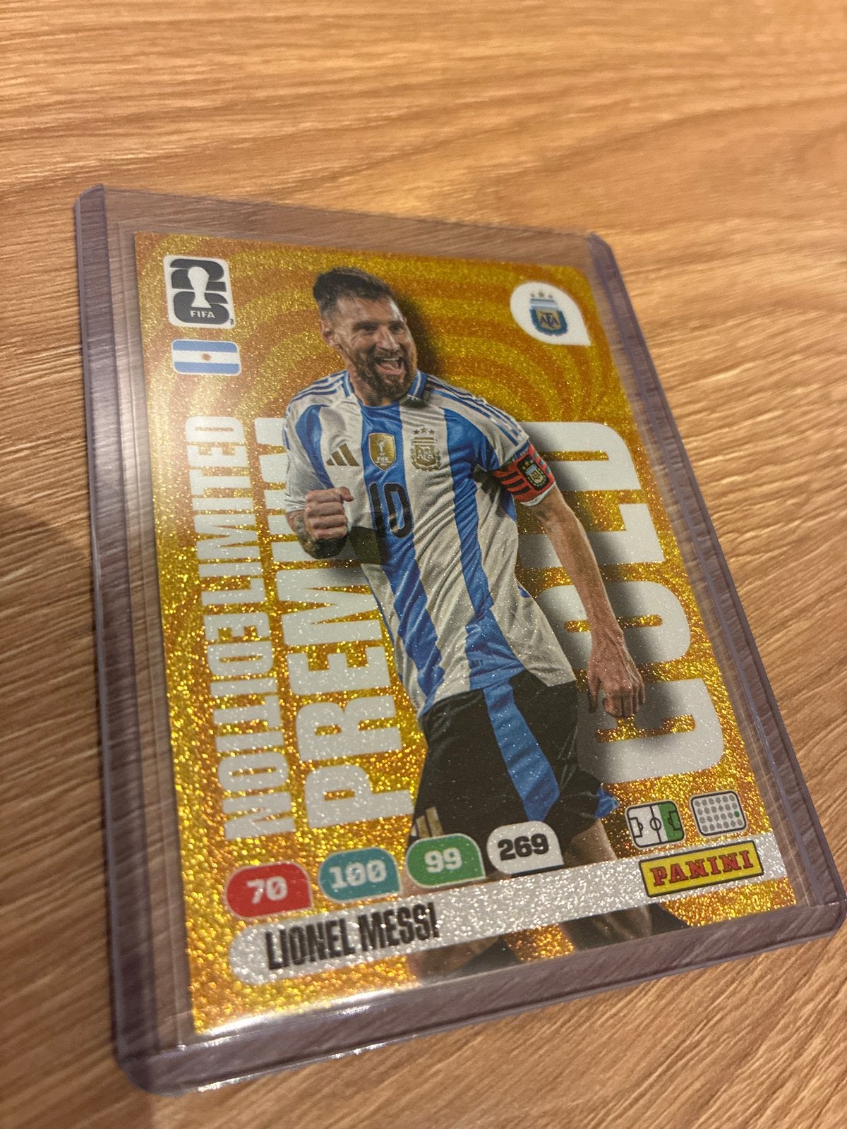 Lionel Messi - Limited Edition - Panini Adrenalyn - 2026, Verzenden, Zo goed als nieuw, Buitenlandse clubs, Spelerskaart