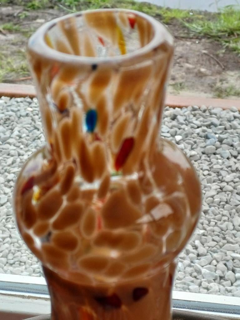 Bernhard Heesen De Oude Horn 77 gesigneerde glasvaas, Ophalen of Verzenden