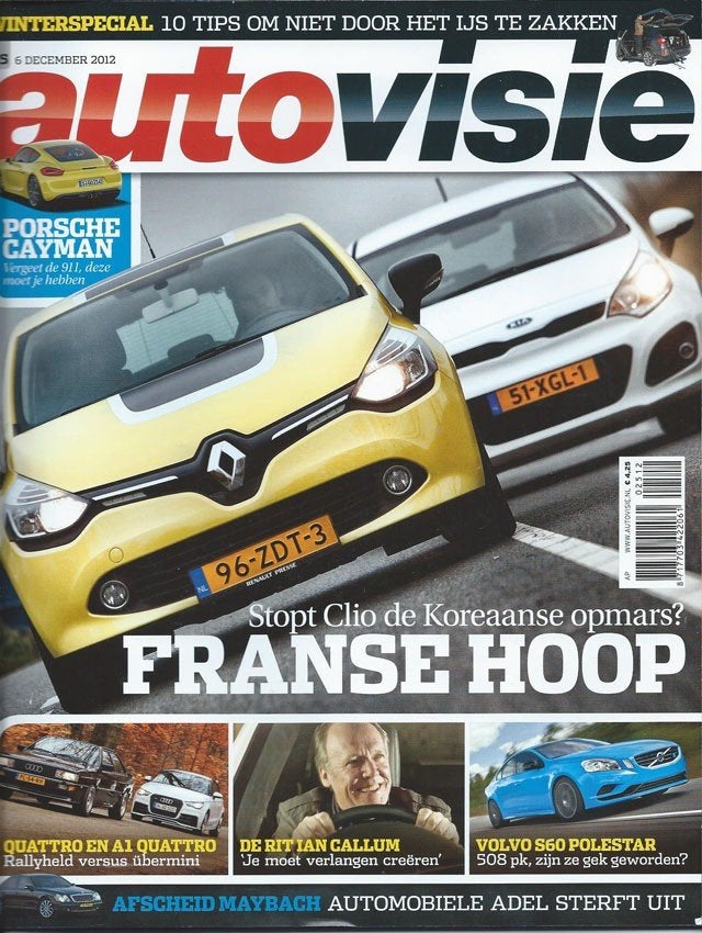 Autovisie 25 2012 : Audi Quattro Coupe - A1 Quattro - R8 V10, Ophalen of Verzenden, Gelezen, Algemeen