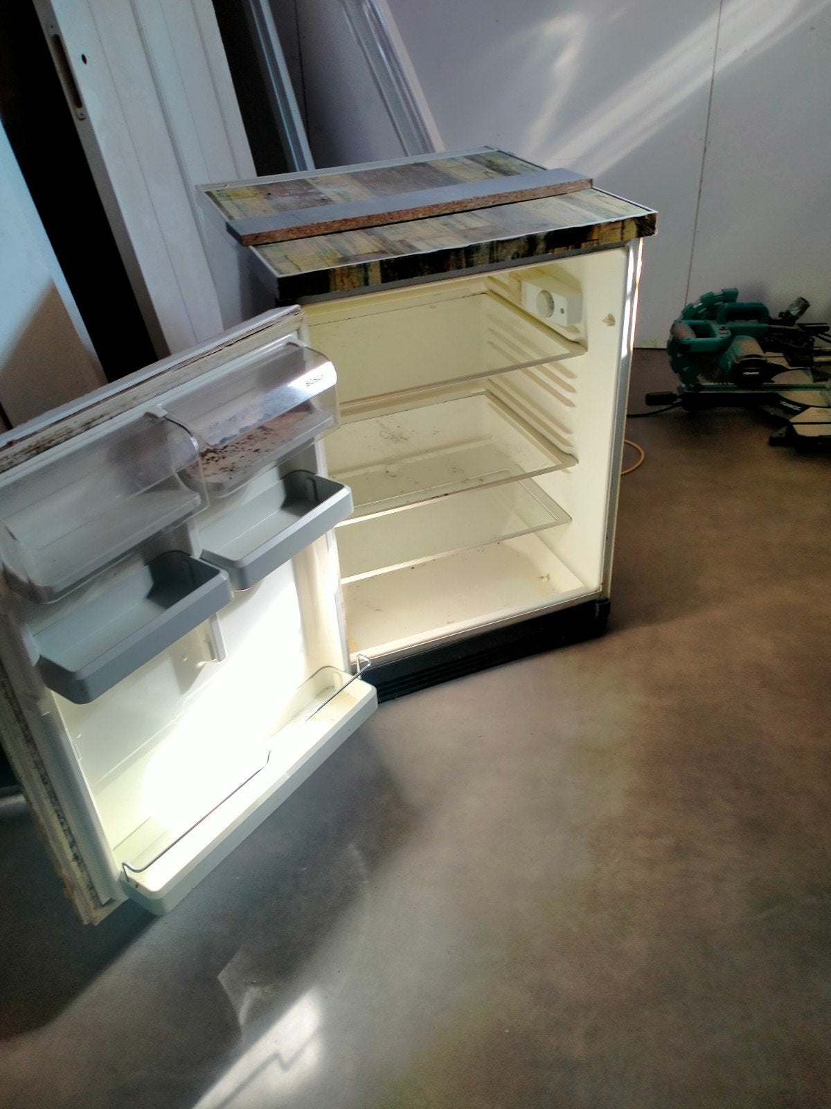 Koelkast tafelmodel. Gebruikt, 60 cm of meer, Minder dan 75 liter, Ophalen, 85 tot 120 cm