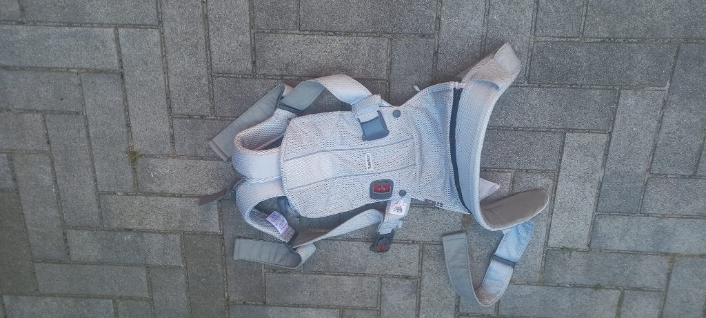 Draagzak Baby Björn - grijs - 1 keer gebruikt, Ophalen, Zo goed als nieuw, Buik, Baby Björn