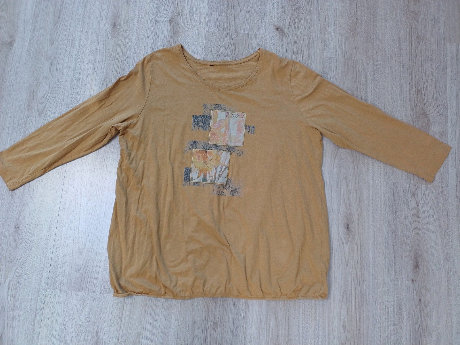 Ulla Popken shirt okergeel maat 50/52, Ulla Popken, Ophalen of Verzenden