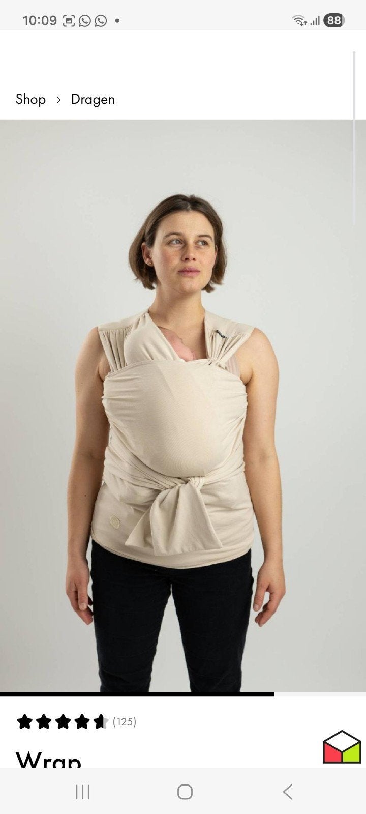 Heel fijne draagdoek Najell maat S/M, Ophalen, Zo goed als nieuw, Draagdoek, Overige merken