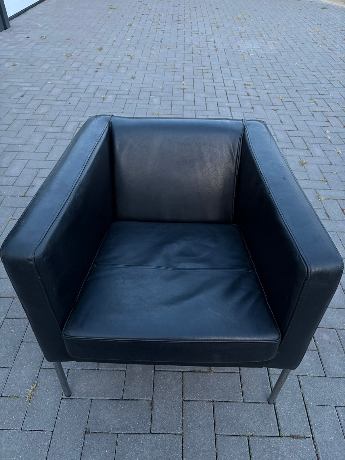 Set van 2 fauteuils/stoelen, Ophalen, Gebruikt, Twee, Zwart