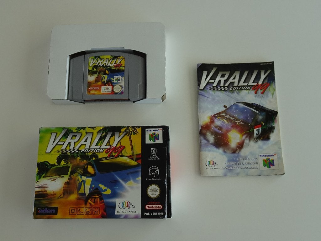 V-Rally Edition 99 compleet voor Nintendo 64, Spelcomputers en Games, Games | Nintendo 64, Ophalen, 1 speler, Racen en Vliegen