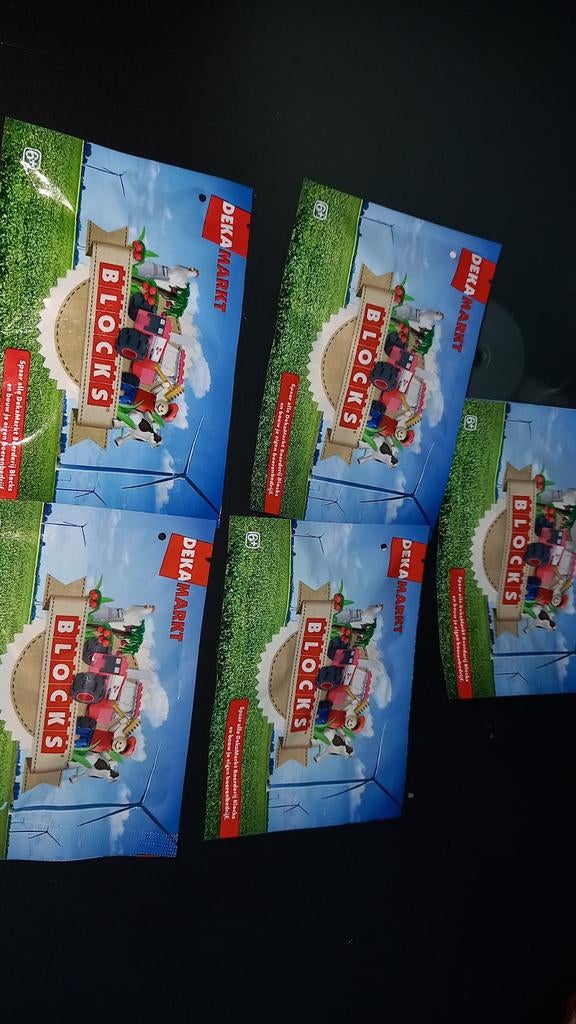 Spaaractie dekamarkt blocks., Verzamelen, Supermarktacties, Dekamarkt, Ophalen of Verzenden