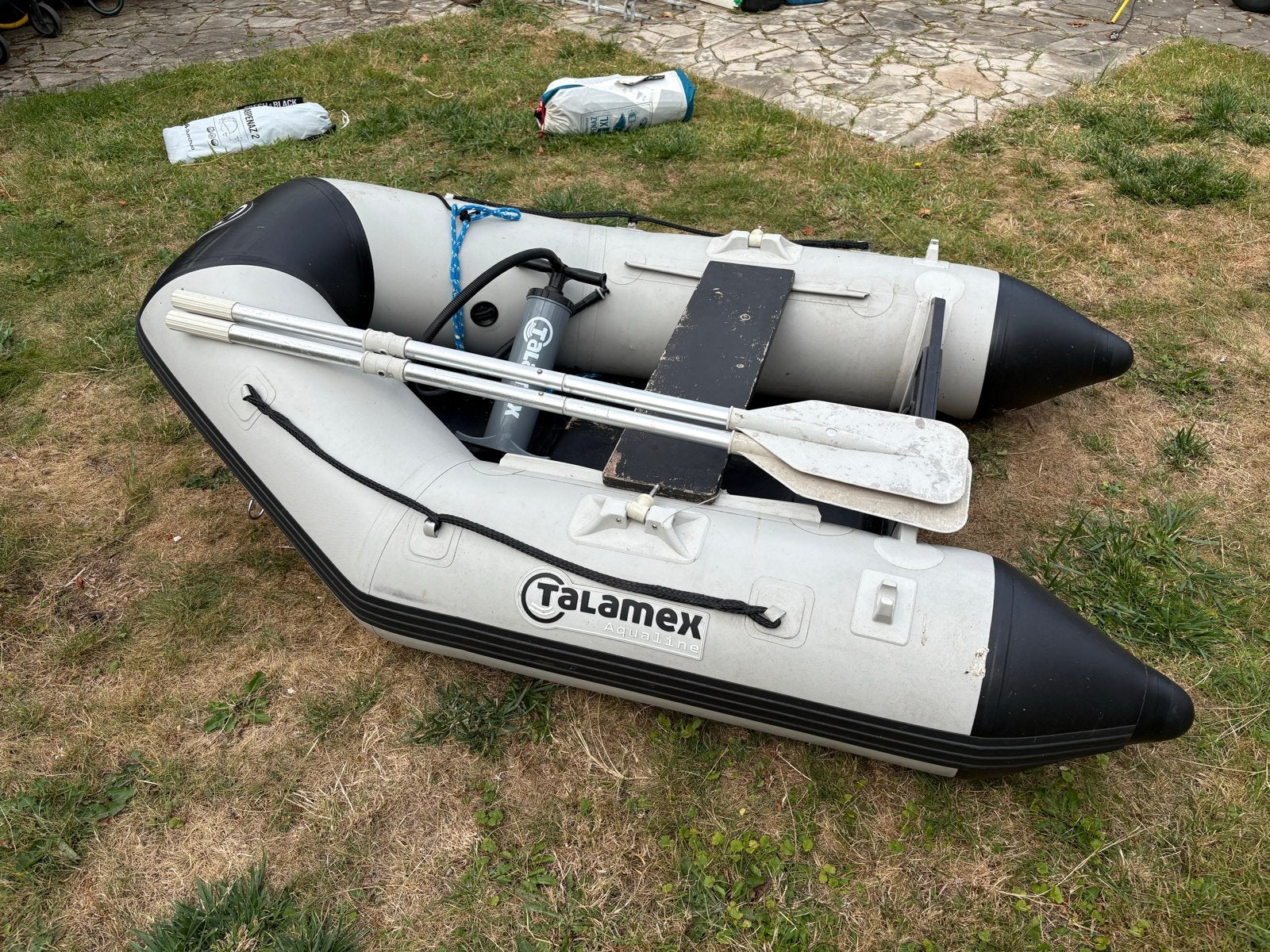 Talamex QLS 200 rubberboot met peddels en pomp, Ophalen, Gebruikt, 2 m, Overige brandstoffen