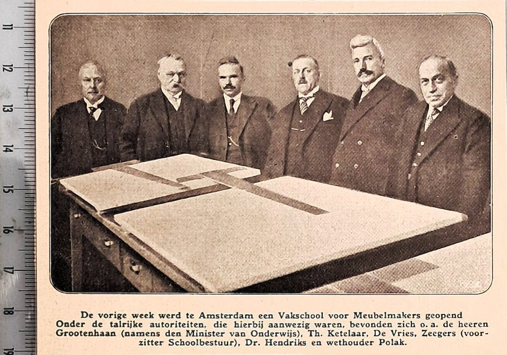Amsterdam 1931: Vakschool voor meubelmakers geopend, Verzenden, Voor 1940, Gebruikt, Overige onderwerpen