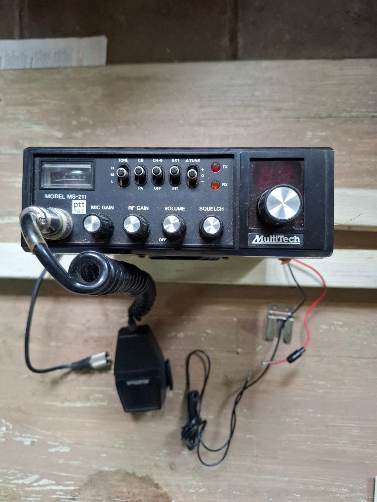 MultiTech MS-211 CB Radio met Microfoon, Telecommunicatie, Overige Telecommunicatie, Gebruikt, Ophalen of Verzenden